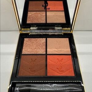 Yves Saint Laurent Couture Mini Clutch in Gold and Over Orange